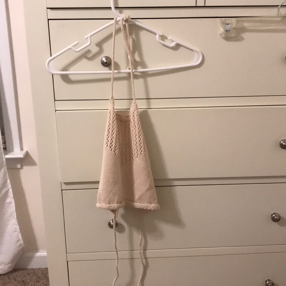 Halter crochet top